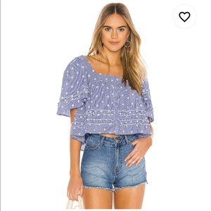 Tularosa Laney Top in Navy & White NWT